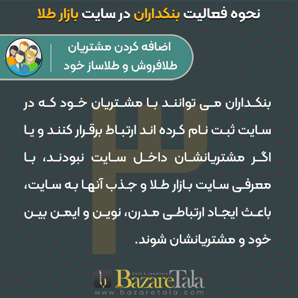 3-اضافه کردن مشتریان طلافروش و طلاساز خود