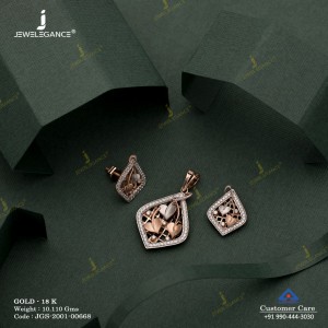 برند JEWELEGANCE نیم ست طلا کد: 95