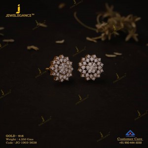 برند JEWELEGANCE گوشواره طلا کد: 95